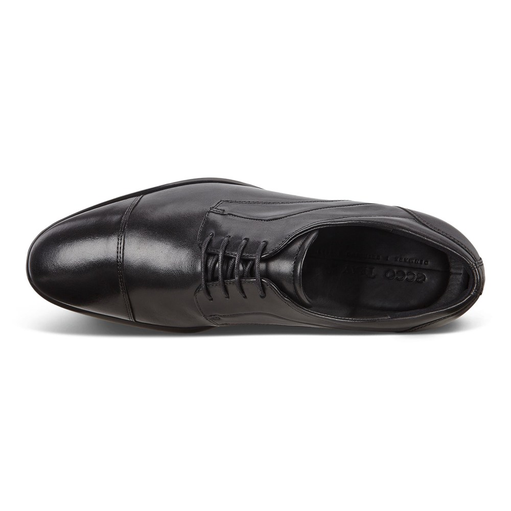 ECCO Mens Derby Shoe Black - Citytray - PKO-024389